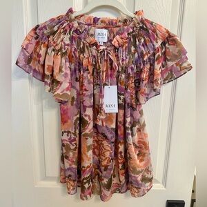 MISA Los Angeles Multicolor Blouse NWT Size S